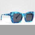 Women's large frame polarized sunglasses floral frame sunshade