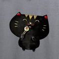 thumbnail image 3 of CafePress - Black Sushi Cat Sweatshirt - Crew Neck Sweatshirt, 3 of 4