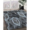 thumbnail image 2 of Ahgly Company Indoor Square Patterned Silver Gray Novelty Area Rugs, 4' Square, 2 of 6