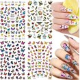 thumbnail image 4 of Pegatinas de mariposa para decoración de uñas, pegatinas 3D, pegatinas para decoración de uñas, suministros de uñas acrílicas, flores, diseños de mariposas, decoración de uñas, pegatinas de mariposas JAMW Sencillez, 4 of 5