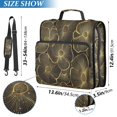 thumbnail image 2 of FORMRS Zipper Binder with Shoulder Strap 2-inch Ring 500 Sheet Capacity File Bag, Black Flower Pattern, 2 of 5