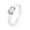 White, variant on Unisex Ceramic 4MM Personality Creative Belt Buckle Shaped Delicate Crystal Inlay Couple Ring Matching Set Wedding Band Black Size 7