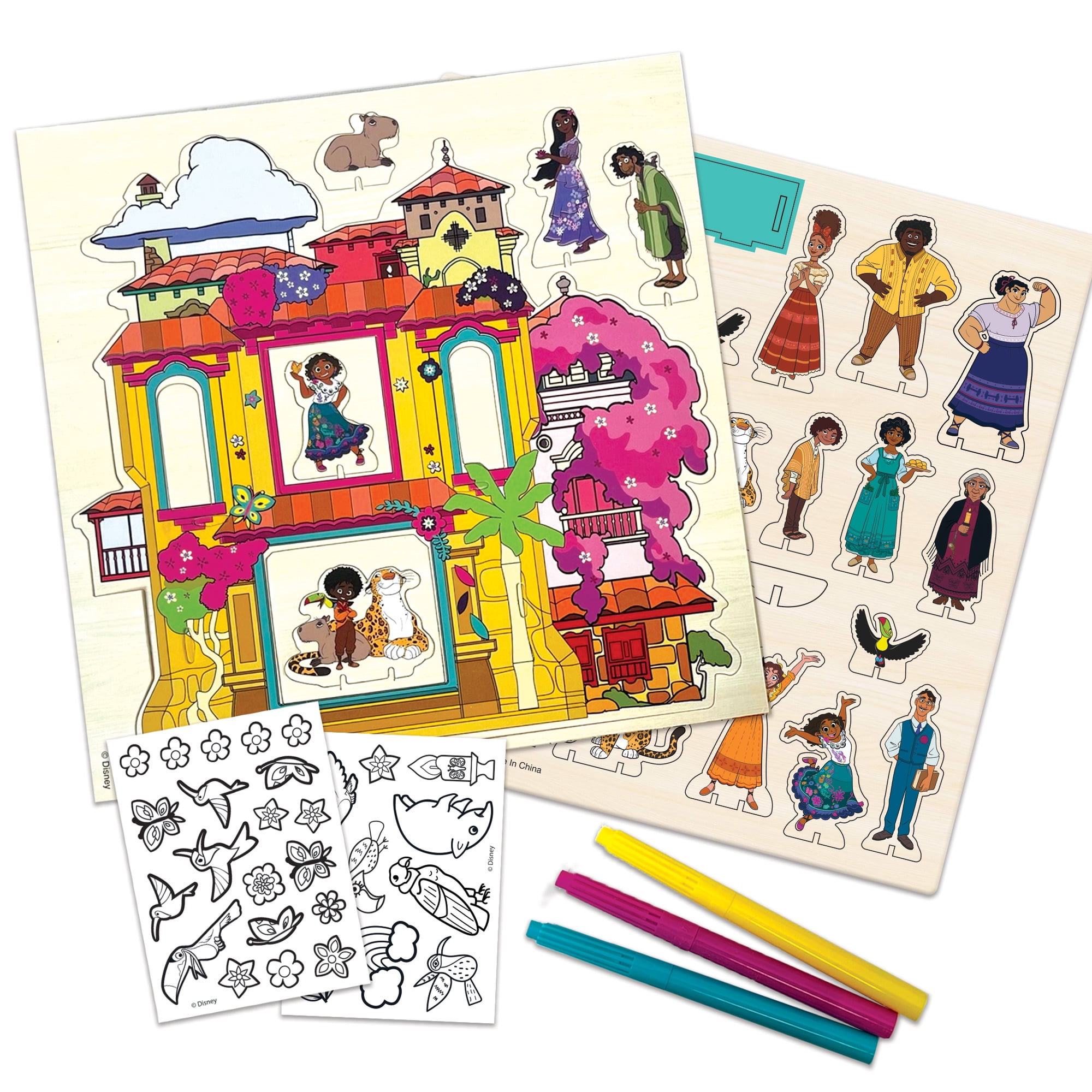 Disney's Encanto: Wood Casita Activity Set - Building & Decorating Set, Ages 3+