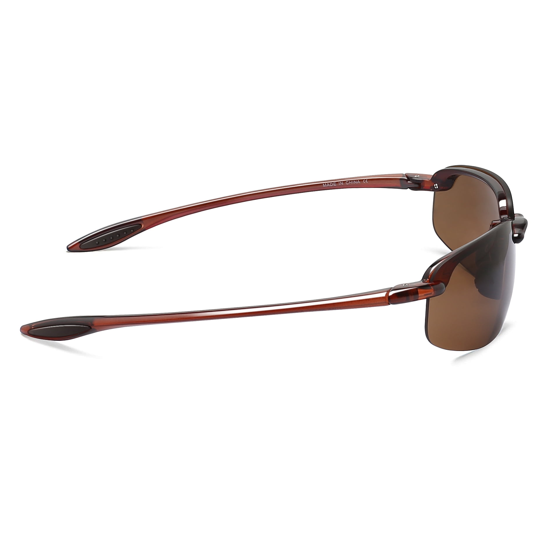 JULI Sports Sunglasses for Men Women Tr90 Rimless Frame for Running Fishing Baseball Driving MJ8001