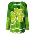 thumbnail image 5 of Ichuanyi liquidación de mujeres Fashion St. Patrick's Day impreso Tops suelto camisetas de manga larga BLOUNA ICHUANYI WER202308241237, 5 of 5
