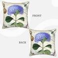 thumbnail image 3 of Kll Vintage Flower Decorative Throw Pillow Covers Velvet Soft For Couch Sofa Bedroom Living Room Outdoor -20"X20", 3 of 8