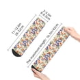 thumbnail image 2 of Goofa Snake Pattern Non Slip Socks with Grips for Elderly, Crew Socks Yoga Hospital Socks Cushioned Sole Gripper Socks for Men Women, 2 of 5