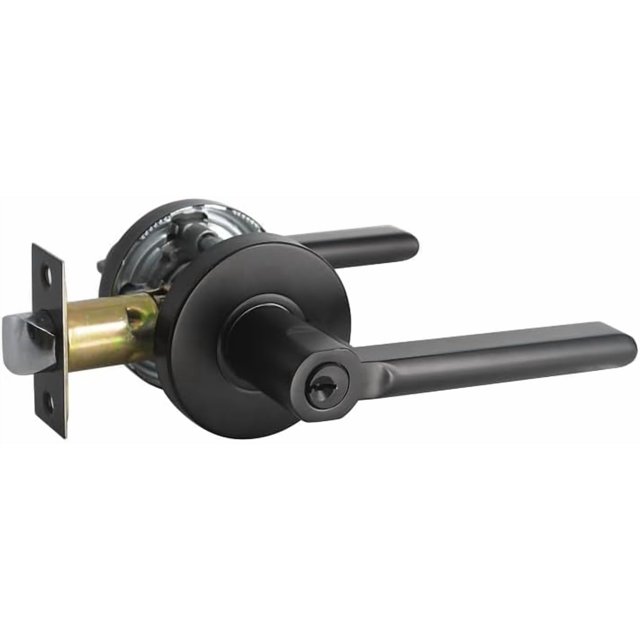 Levier de Poignée de Porte Intérieur Mat - Verrou de Passage pour Garde-Robe et Couloir Quincaillerie de Porte en Acier Inoxydable Robuste