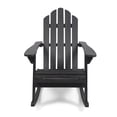 thumbnail image 2 of Christopher Knight Home Hollywood Outdoor Adirondack Acacia Rocking Chair by  dark grey finish, 2 of 5