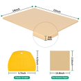 thumbnail image 2 of Extra Large Pizza Stone 22" X 14" Rectangular Grilling/baking 22 Inch Industrial Commercial Home Oven Ideal For Grilling Baking Several Pizzas Bread, 2 of 7