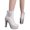 White, variant on Women's Rhinestones Platform Dress Boots Sparkly Leather High Heels Ankle Booties Winter Fall Slip on Short Boots for Ladies 2025 Red