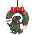 thumbnail image 2 of Black Lab Hanging from Wreath - Personalized Christmas Ornament - Perfect Stocking Stuffer - Great Gift Ideas, 2 of 2