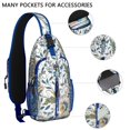 thumbnail image 2 of Paisley Crossbody Sling Backpack for Men - Womens Fashion Sling Bag with Adjustable Shoulder Straps for Travel Hiking Chest Bag Daypack Anti-theft Purse, 2 of 6