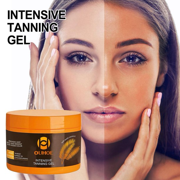 Potente Acelerador de crema bronceadora marrón, acelerador de crema bronceadora para el sol al aire libre, bronceado oscuro Fivean unisex