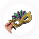 thumbnail image 3 of BRIGHTFUFU MARDI GRAS MASKS Carnival Maskerade Mask Venetian Mask Dress Up Costume Mask Eyewear para Mardi Gras Party Supplies, 3 of 8