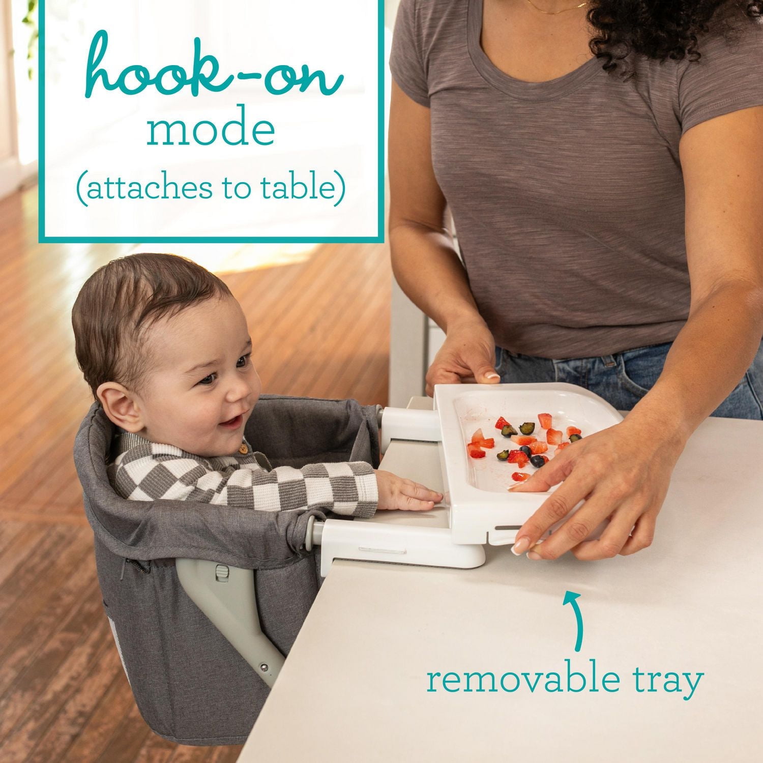 Infantino Le rehausseur de voyage ultime Rehausseur de chaise haute pliable