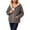 Z02 Black, variant on HOWPAY Zip up Hoodie Women Oversized Long Sleeve Leopard Printed Loose Fit Drop Shoulder Pullover Sweatshirts with Pockets Casual Fall Jackets Coffee L