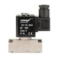 thumbnail image 2 of UNOX 3/8" NPT Solenoid Valve 12V DC, Stainless Steel AISI316 Control Solenoid Valves Normally Closed - 0.5-16 Bars Multi-Purpose Reliable Control Valve for Diesel, 2 of 3