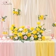 thumbnail image 3 of Rosas Artificiales Serwalin 20 unidades Amarillas Tacto Real 50 cm, 3 of 9