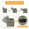 thumbnail image 3 of Homrest 6 Piece Rattan Outdoor Conversation Sets with Fire Table and Sofa, Gray, 3 of 9