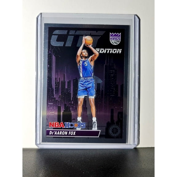 De'Aaron Fox 2023-24 Panini Premium Stock NBA Hoops City Edition #24 Card Kings