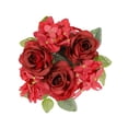 thumbnail image 4 of Candle s Wreaths Pillar Candle Wreath Candelabrum Floral Wreaths for Wedding Centerpiece Christmas Living Room Decor rose, 4 of 9