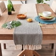 thumbnail image 3 of Black Chevron Cotton Table Runner 15x108, 3 of 3