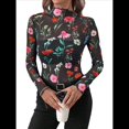 thumbnail image 1 of Blusas de de Larga para Mujer, Cuello Alto, Transparentes, para Salir, Ropa de Club. Colorido L, 1 of 10