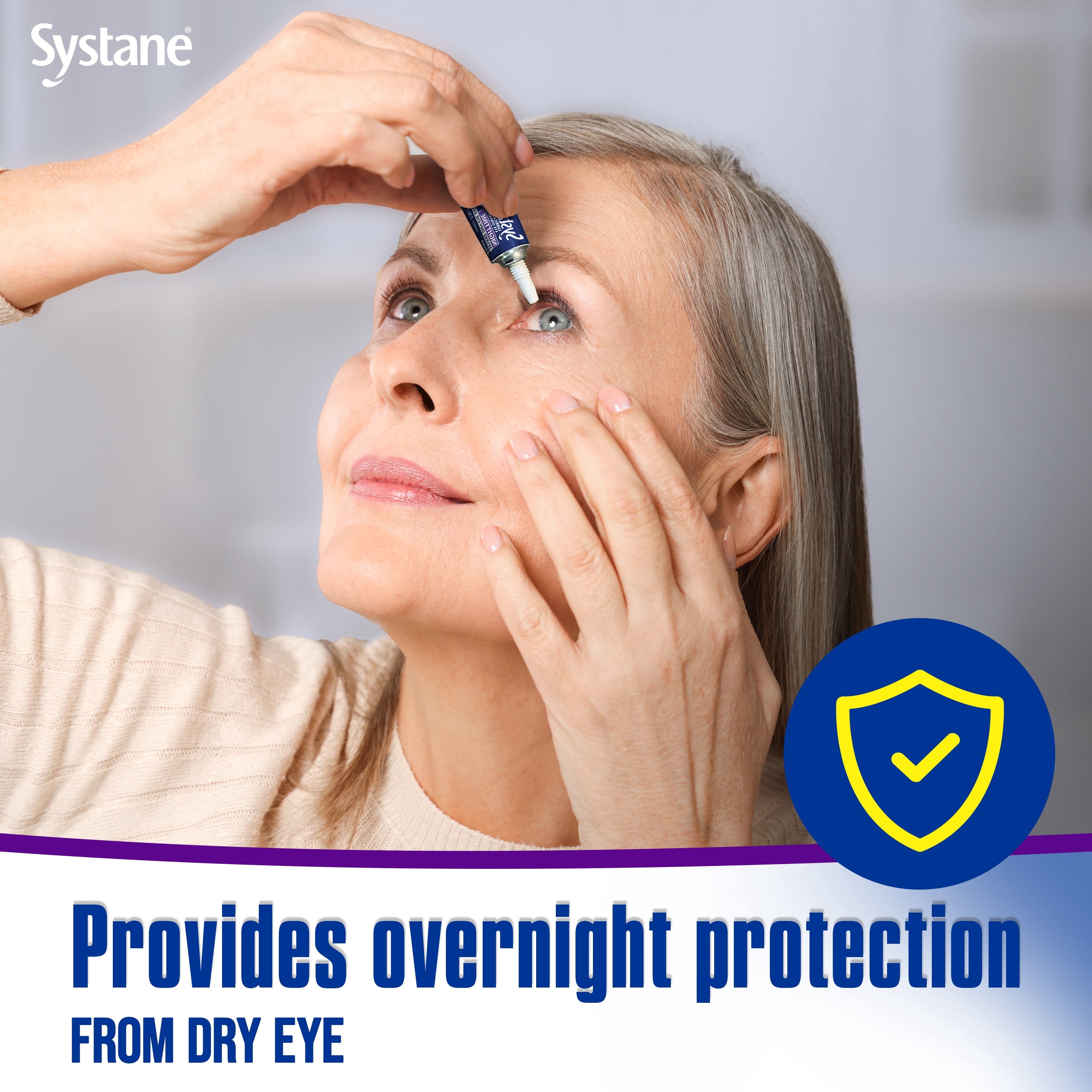Systane Nighttime Lubricant Eye Ointment for Dry Eye Relief, 3.5g Tube for Adults