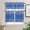 Christmastrr9262, variant on Kitchen Tier Curtains and Valance Set, Christmas Snowflake Blue Background Valance Curtain and Tiers Set for Living Room Cafe,Light Filtering Rod Pocket Window Curtain Set 3 Piece