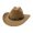 z-260909-1-Khaki, variant on VBEWZET Shapeable Brim Woven Cowboy Cap, Band Decor Packable Protection Beach Hat for Riding, Fishing, Camping & Vacation Blue One Size