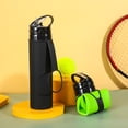 thumbnail image 2 of Collapsible Silicone Water Bottle, 600ml Portable Foldable Sports Bottle for Travel, Hiking & Outdoor Activities, 2 of 2