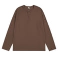 thumbnail image 1 of pstuiky camisetas de manga larga para hombre, Blusa informal de manga larga con botones, estilo vintage, cálida y a la moda para hombre camisetas de hombre xxl, 1 of 2