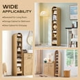 thumbnail image 7 of SinCiDo Narrow Arched Bookcase, 8-Tier Open Shelf Bookcase, Medium Density Fiberboard, 7 of 7