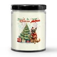 thumbnail image 3 of Merry Christmas and Happy New Year Santa Belgian Malinois Holiday Xmas Winter 2025 Soy Wax Candle Sheepdog Dog Lover Gifts 16oz White Vanilla Candle - 00024, 3 of 5