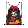 thumbnail image 1 of Bolsa con cordón clásica de Mickey Mouse, plegable, para deportes, fitness, unisex, para viajes y deportes de playa, pequeña, 1 of 8