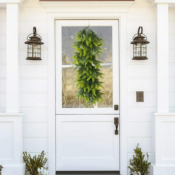 Guozer Artificial Vines Willows Garland 21.65in Fake Vines with Silk Green Leaves Faux Hanging Plants Greenery-decoration for Wedding Arch Bedroom Wall Party Apartment Room Decor