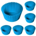 thumbnail image 2 of Ngxiha Silicone Muffin Cups, Reusable Silicone Cupcake Baking Cups 2.75 Inch Cups & Non Stick Liners for and Holidays 6 Rainbow Colors for Boiling and Eggs Lunch Bento Box Dividers Accessories, 2 of 5