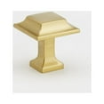 thumbnail image 2 of Alno A950-14-SB Millennium 1-1/4" Modern Fluted Square Solid Brass Cabinet Knob / Drawer, 2 of 2