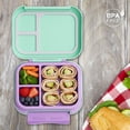 thumbnail image 3 of Lonchera para niña tipo bento box, lunch box con 3 divisiones, sellado hermetico, anti fugaz, (Sirena), 3 of 7