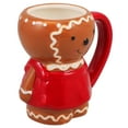 thumbnail image 4 of Gymnture christmas Ceramic Coffee Cup Gingerbread Man Shape Mug Christmas Household Ceramic Coffee Mug, 4 of 11