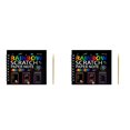 thumbnail image 2 of 2PCS Rainbow Scratch Paper Crafts Note, Scratch Art for Drawing, Art Set for Creative Fun, 2 of 5