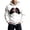A-White921, variant on XIAOCHA Men's Skeleton Print Long Sleeve Henley Shirt Relaxed Fit Holiday Tops