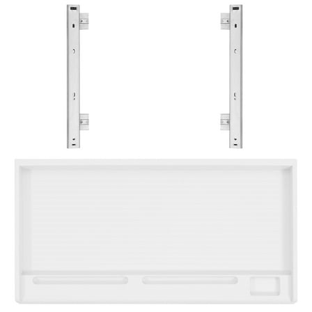 OUNONA Ergonomic Drawer Keyboard Tray Office 51.50X37.50X2.00CM White