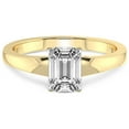 thumbnail image 3 of 1 Carat IGI Certified Emerald Shape Lab Grown Diamond Engagement Ring | 14K Yellow Gold | Arielle Solitaire Diamond Ring | FG-VS1-VS2 Quality Friendly Diamonds, 3 of 4