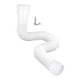 thumbnail image 5 of Extensiones de bajante para canaletas de lluvia para drenaje de agua de lluvia Extensor de bajante para blanco, 5 of 9