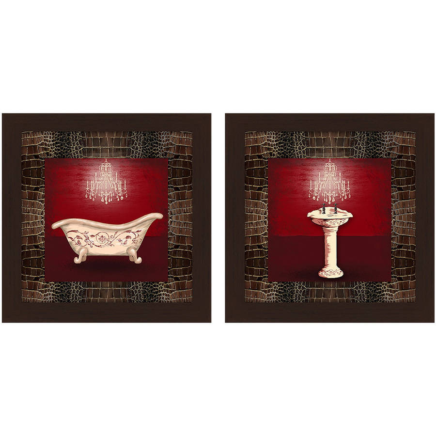 Maroon Bath Snake Border 14x14 Wall Art Walmart Com Walmart Com