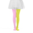 thumbnail image 2 of Xdegoge Kids Tights with Tutu Skirt Leggings for Girls Attached Ballet Dance Stockings Holiday Party Colorful Legging, 2 of 7