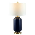 thumbnail image 3 of SAFAVIEH Amaia 26 in. Mid-Century Glass Table Lamp, Navy, 3 of 5