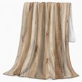 thumbnail image 2 of Rustic cozy wood plank print Flannel Blanket warm farmhouse artwork Home Decor for couch bedroom cabin reading nook, Housewarming Gift for adults and cabin lovers, 2 of 9